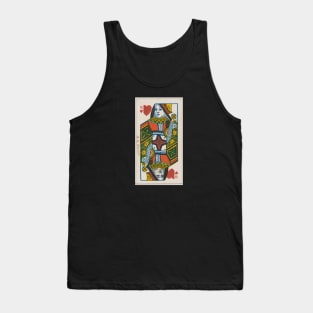 Queen of Hearts Playing Card Tank Top